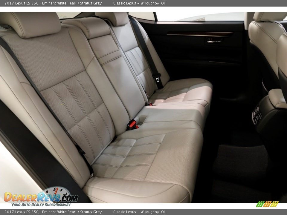 2017 Lexus ES 350 Eminent White Pearl / Stratus Gray Photo #14