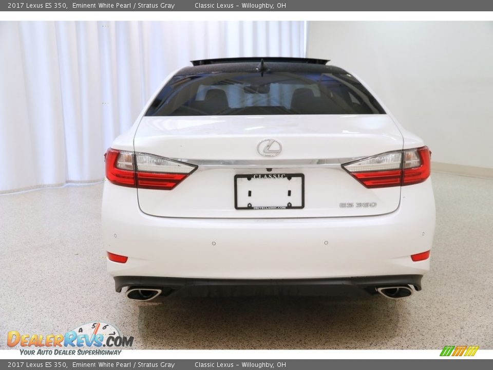 2017 Lexus ES 350 Eminent White Pearl / Stratus Gray Photo #16