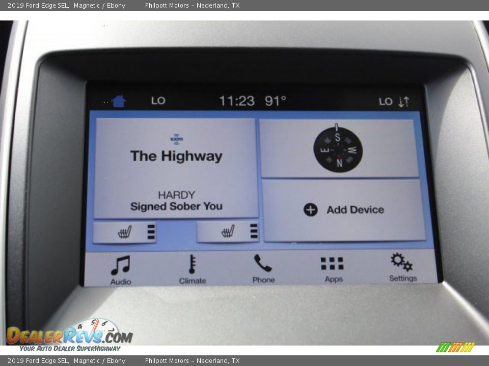 2019 Ford Edge SEL Magnetic / Ebony Photo #16