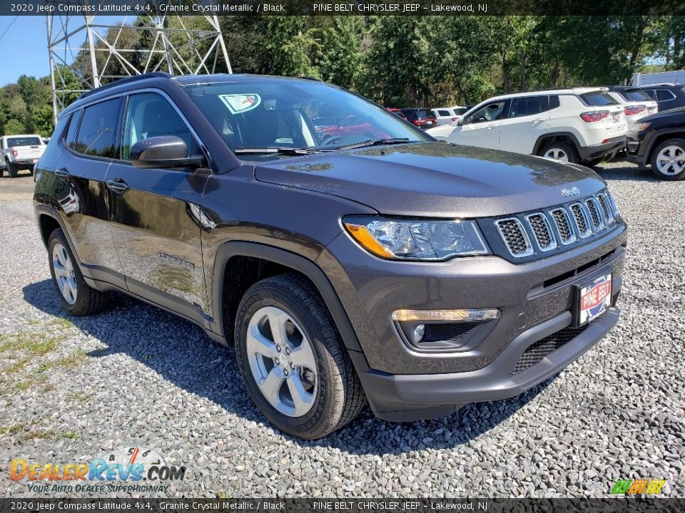 2020 Jeep Compass Latitude 4x4 Granite Crystal Metallic / Black Photo #1