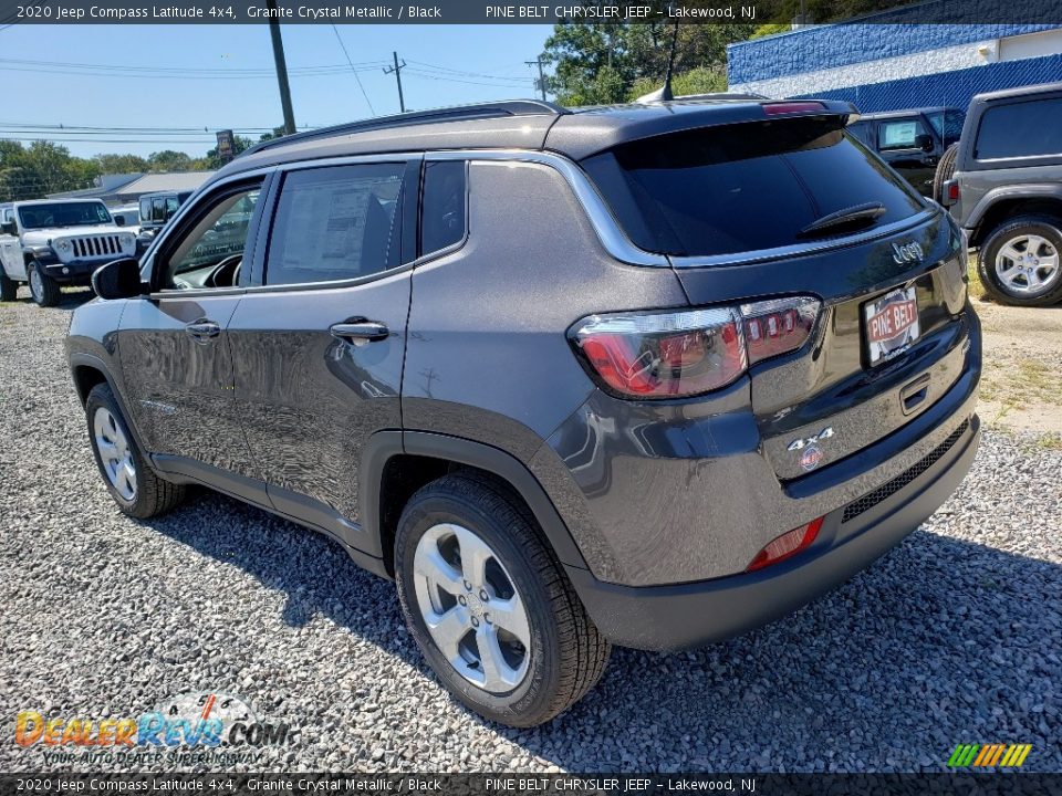 2020 Jeep Compass Latitude 4x4 Granite Crystal Metallic / Black Photo #4