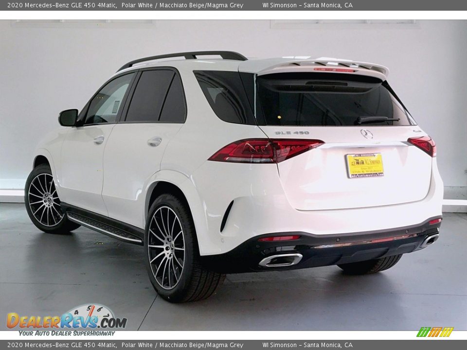 2020 Mercedes-Benz GLE 450 4Matic Polar White / Macchiato Beige/Magma Grey Photo #2