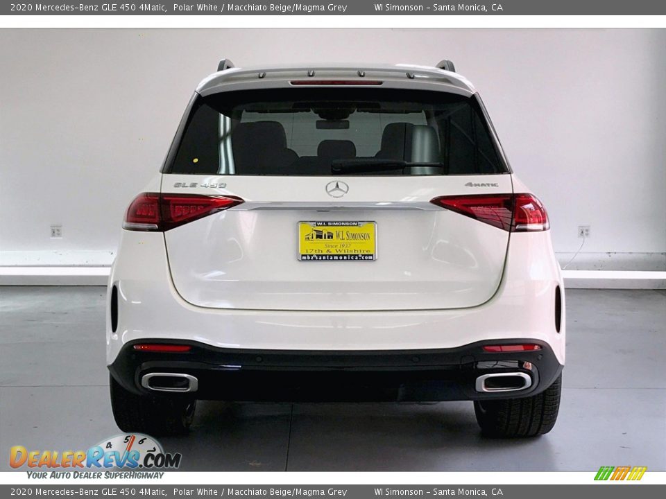 2020 Mercedes-Benz GLE 450 4Matic Polar White / Macchiato Beige/Magma Grey Photo #3