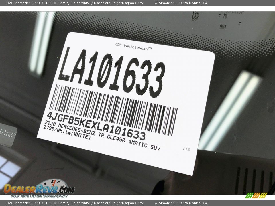 2020 Mercedes-Benz GLE 450 4Matic Polar White / Macchiato Beige/Magma Grey Photo #11