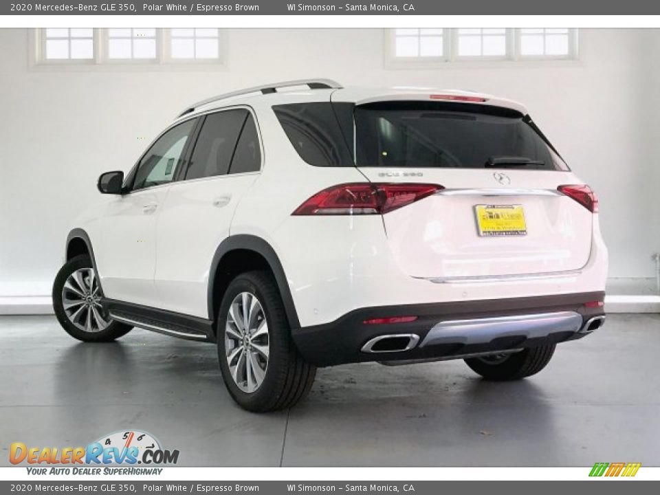 2020 Mercedes-Benz GLE 350 Polar White / Espresso Brown Photo #2