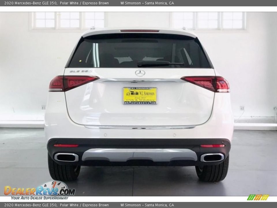 2020 Mercedes-Benz GLE 350 Polar White / Espresso Brown Photo #3
