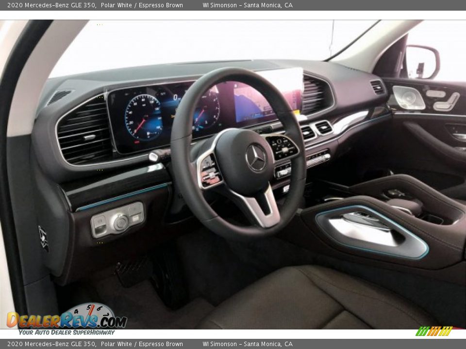 2020 Mercedes-Benz GLE 350 Polar White / Espresso Brown Photo #4