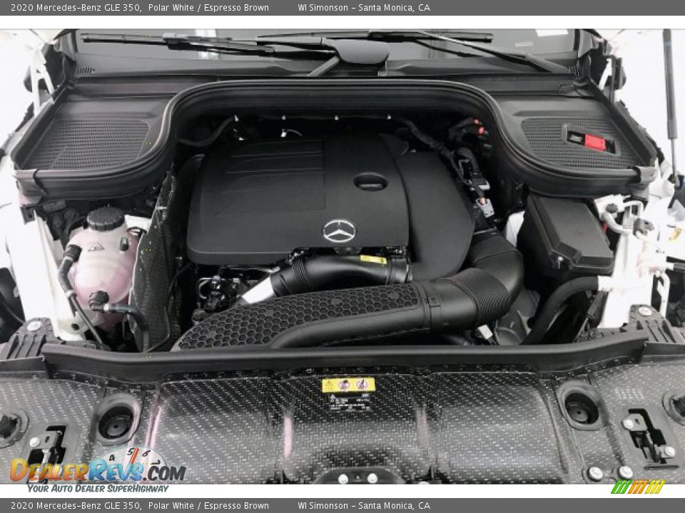 2020 Mercedes-Benz GLE 350 Polar White / Espresso Brown Photo #8