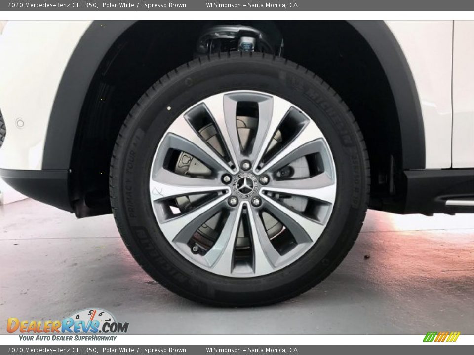2020 Mercedes-Benz GLE 350 Polar White / Espresso Brown Photo #9