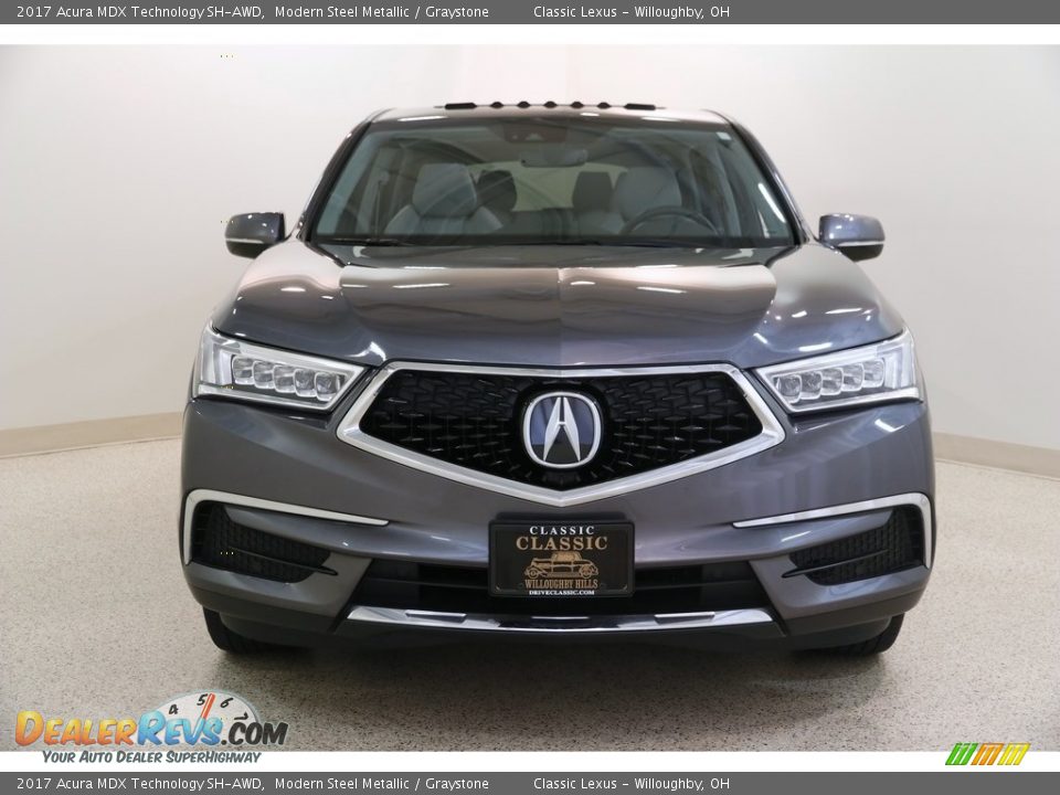 2017 Acura MDX Technology SH-AWD Modern Steel Metallic / Graystone Photo #2