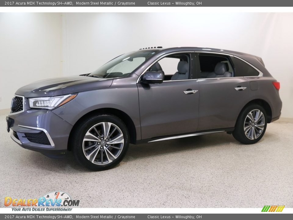 2017 Acura MDX Technology SH-AWD Modern Steel Metallic / Graystone Photo #3