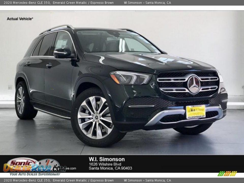 2020 Mercedes-Benz GLE 350 Emerald Green Metallic / Espresso Brown Photo #1