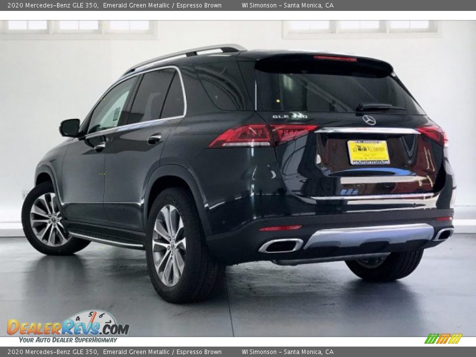 2020 Mercedes-Benz GLE 350 Emerald Green Metallic / Espresso Brown Photo #2