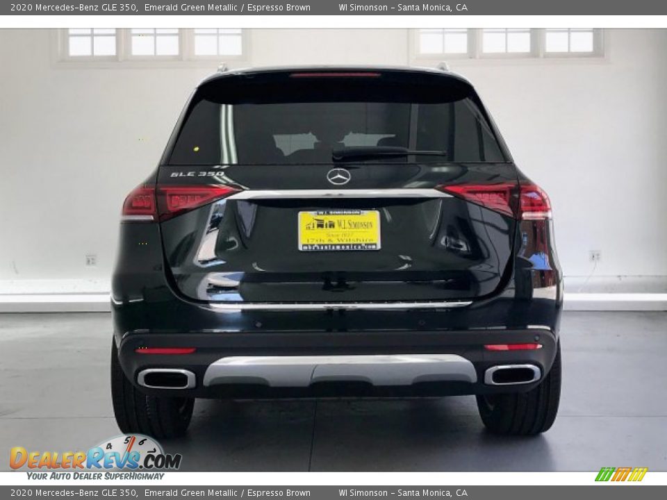 2020 Mercedes-Benz GLE 350 Emerald Green Metallic / Espresso Brown Photo #3