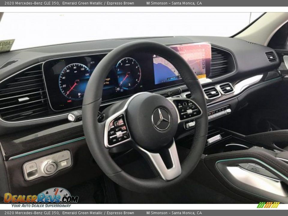 2020 Mercedes-Benz GLE 350 Emerald Green Metallic / Espresso Brown Photo #4