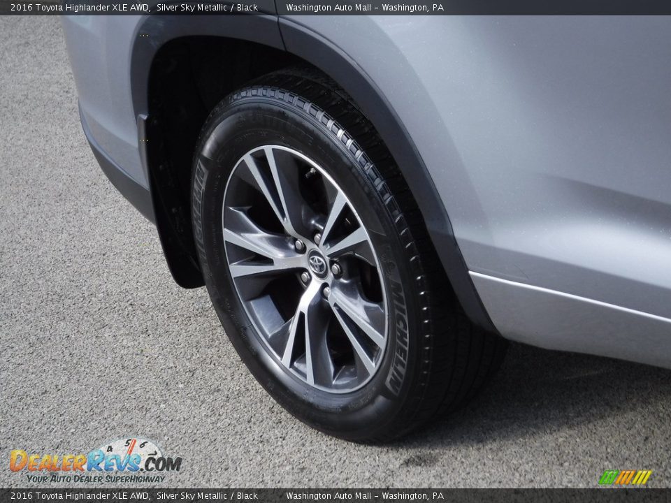 2016 Toyota Highlander XLE AWD Silver Sky Metallic / Black Photo #4