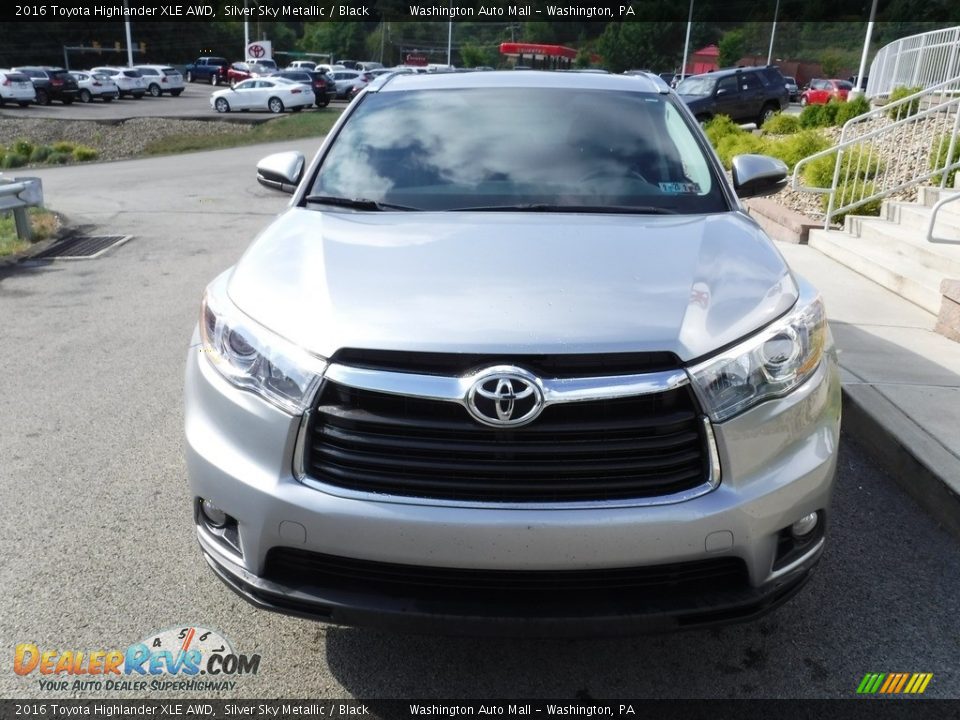 2016 Toyota Highlander XLE AWD Silver Sky Metallic / Black Photo #5