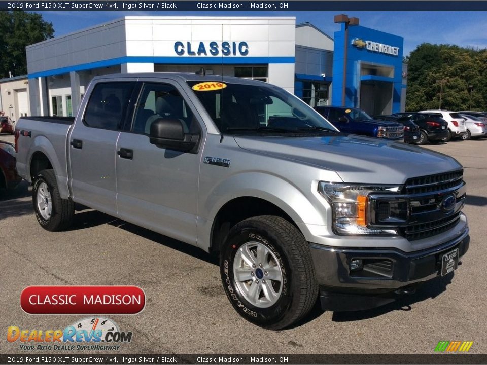 2019 Ford F150 XLT SuperCrew 4x4 Ingot Silver / Black Photo #1
