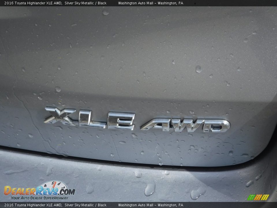 2016 Toyota Highlander XLE AWD Silver Sky Metallic / Black Photo #10