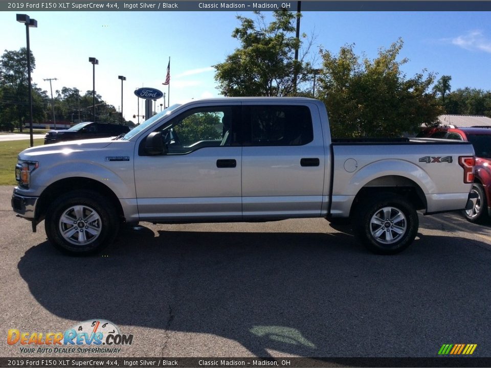 2019 Ford F150 XLT SuperCrew 4x4 Ingot Silver / Black Photo #6