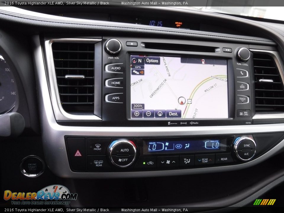 2016 Toyota Highlander XLE AWD Silver Sky Metallic / Black Photo #16