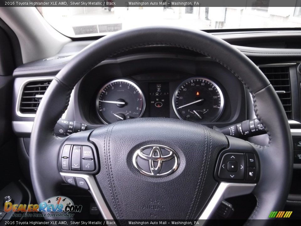 2016 Toyota Highlander XLE AWD Silver Sky Metallic / Black Photo #20