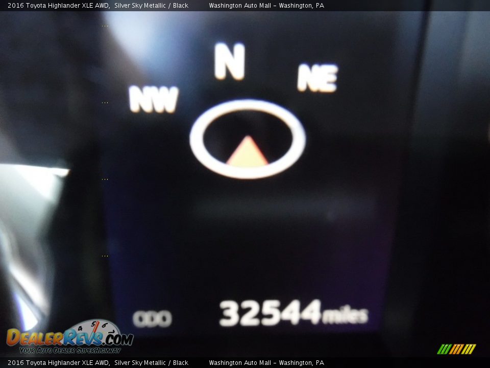 2016 Toyota Highlander XLE AWD Silver Sky Metallic / Black Photo #30