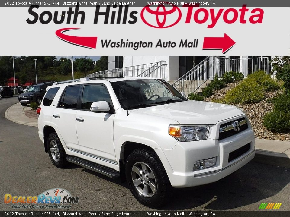 2012 Toyota 4Runner SR5 4x4 Blizzard White Pearl / Sand Beige Leather Photo #1