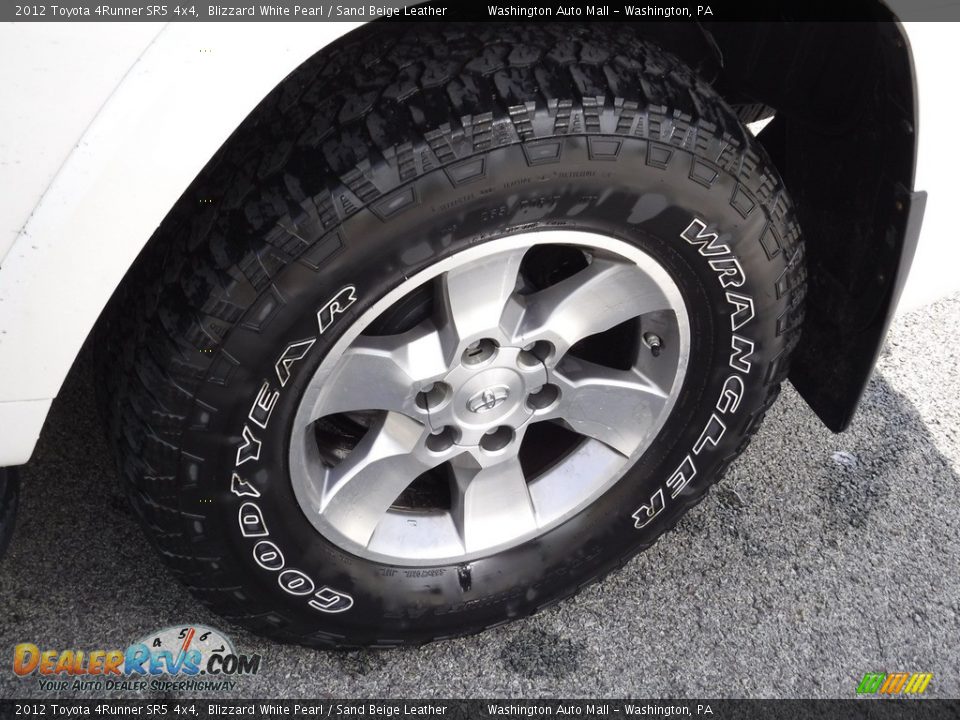 2012 Toyota 4Runner SR5 4x4 Blizzard White Pearl / Sand Beige Leather Photo #4