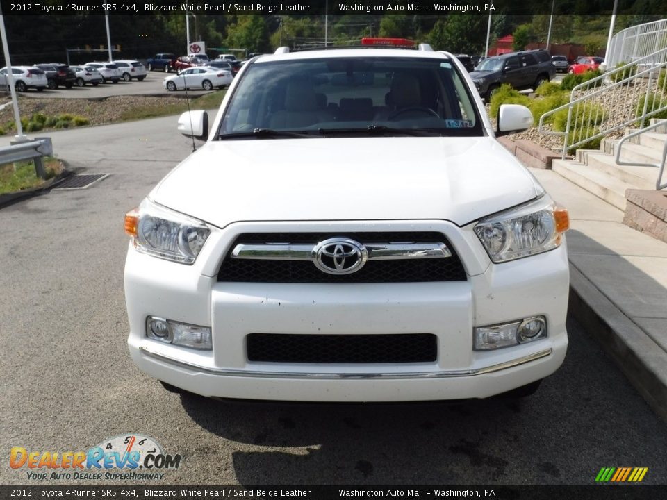 2012 Toyota 4Runner SR5 4x4 Blizzard White Pearl / Sand Beige Leather Photo #5
