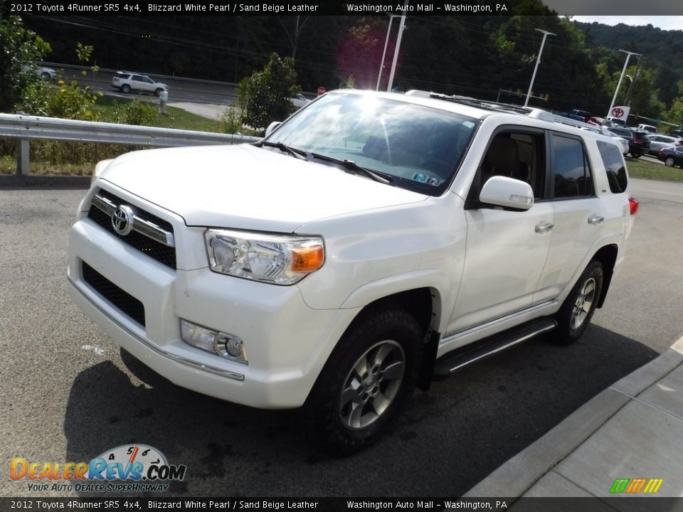 2012 Toyota 4Runner SR5 4x4 Blizzard White Pearl / Sand Beige Leather Photo #6