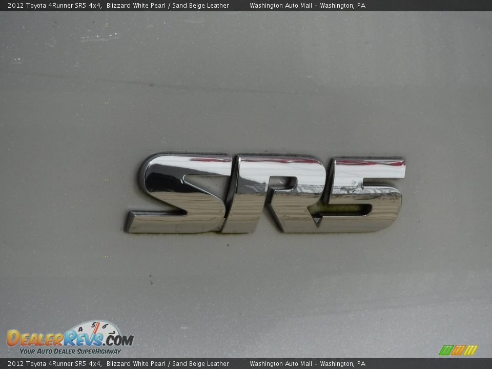 2012 Toyota 4Runner SR5 4x4 Blizzard White Pearl / Sand Beige Leather Photo #8