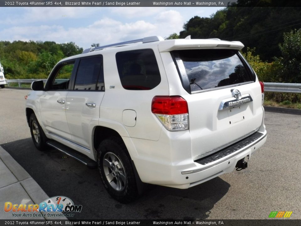 2012 Toyota 4Runner SR5 4x4 Blizzard White Pearl / Sand Beige Leather Photo #9