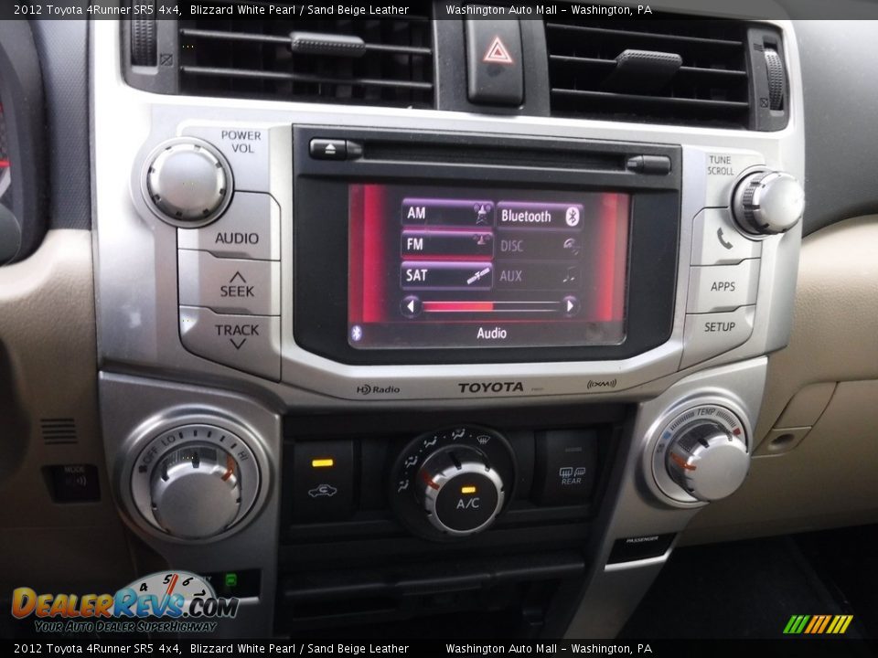 2012 Toyota 4Runner SR5 4x4 Blizzard White Pearl / Sand Beige Leather Photo #18