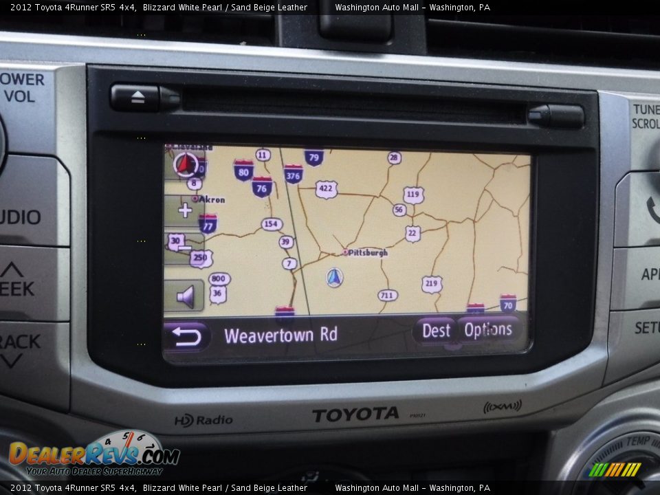 2012 Toyota 4Runner SR5 4x4 Blizzard White Pearl / Sand Beige Leather Photo #19