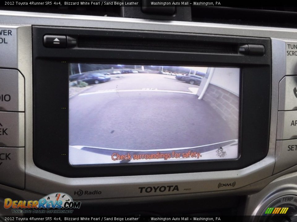 2012 Toyota 4Runner SR5 4x4 Blizzard White Pearl / Sand Beige Leather Photo #20