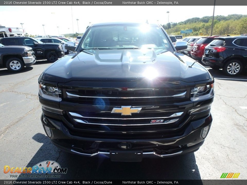 2016 Chevrolet Silverado 1500 LTZ Crew Cab 4x4 Black / Cocoa/Dune Photo #3