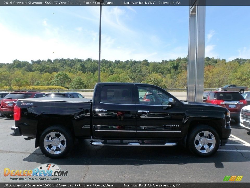 2016 Chevrolet Silverado 1500 LTZ Crew Cab 4x4 Black / Cocoa/Dune Photo #5