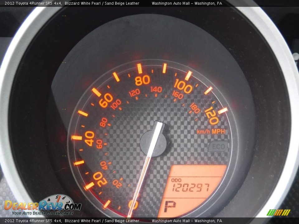 2012 Toyota 4Runner SR5 4x4 Blizzard White Pearl / Sand Beige Leather Photo #29