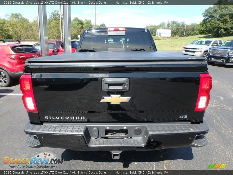 2016 Chevrolet Silverado 1500 LTZ Crew Cab 4x4 Black / Cocoa/Dune Photo #9