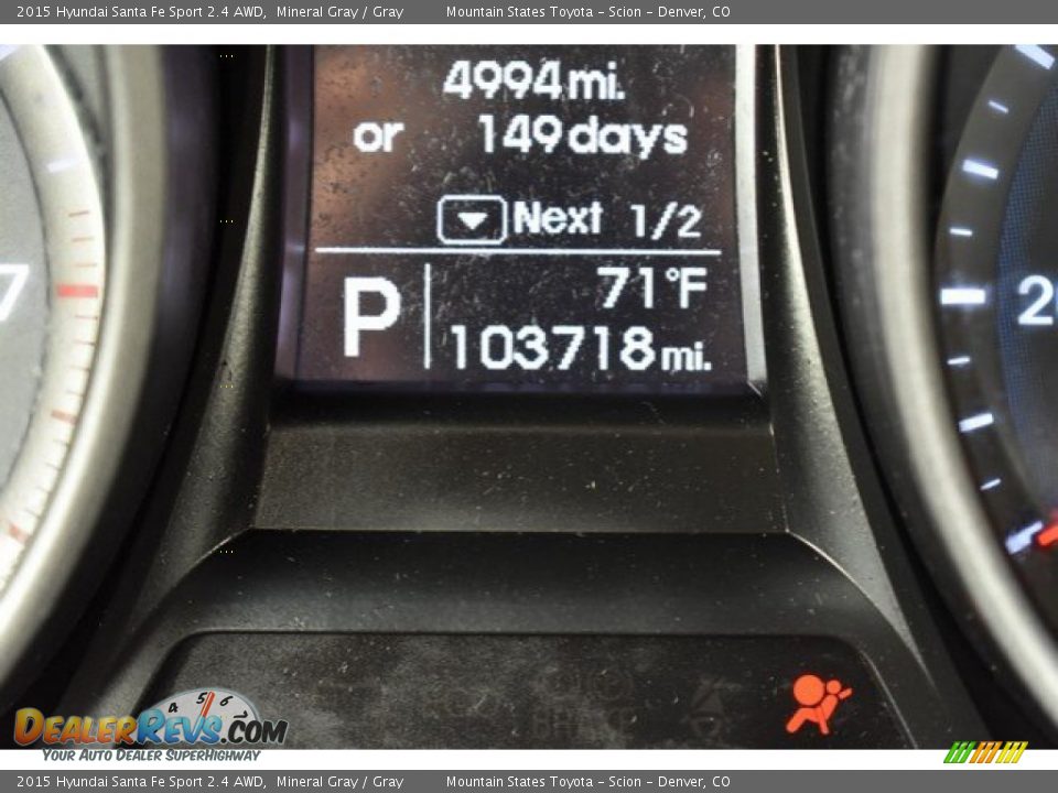 2015 Hyundai Santa Fe Sport 2.4 AWD Mineral Gray / Gray Photo #29