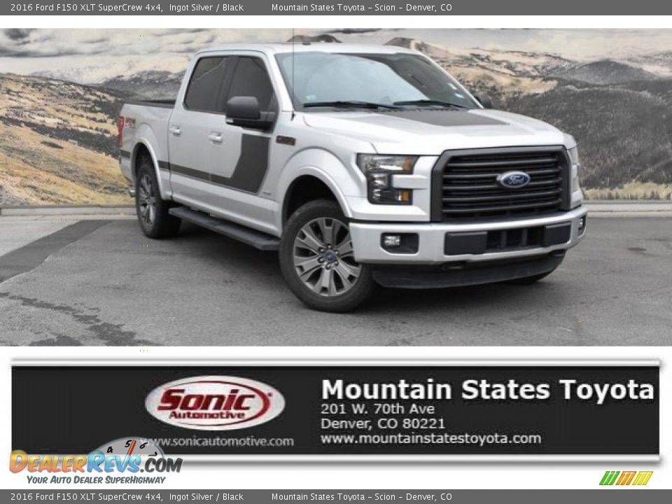 2016 Ford F150 XLT SuperCrew 4x4 Ingot Silver / Black Photo #1