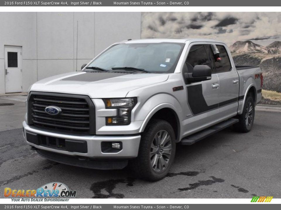 2016 Ford F150 XLT SuperCrew 4x4 Ingot Silver / Black Photo #2