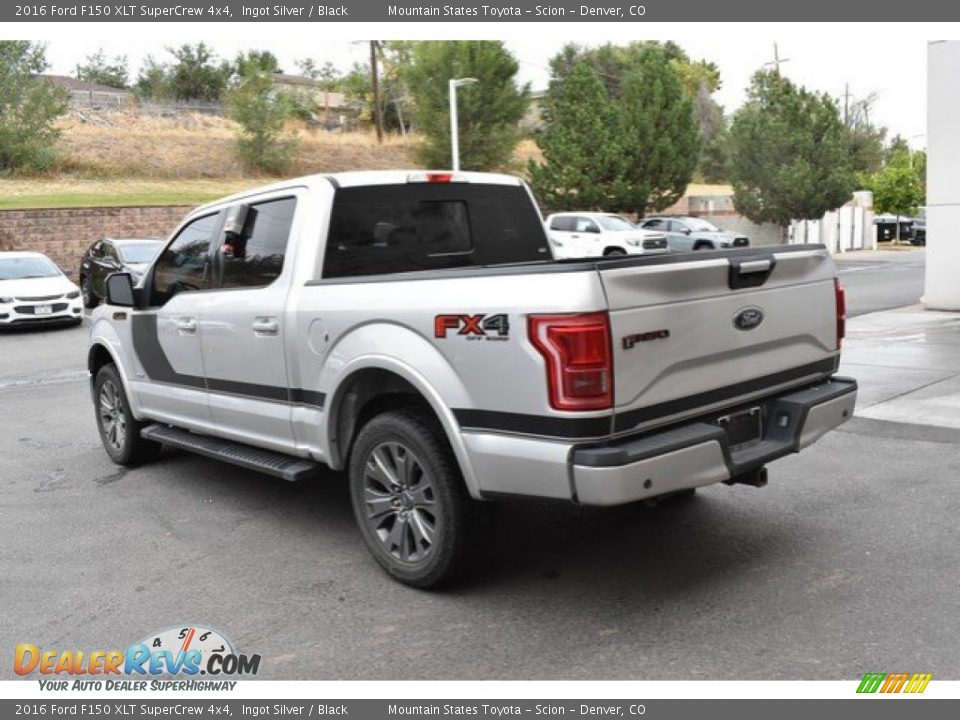 2016 Ford F150 XLT SuperCrew 4x4 Ingot Silver / Black Photo #4