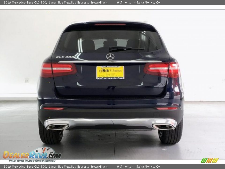 2019 Mercedes-Benz GLC 300 Lunar Blue Metallic / Espresso Brown/Black Photo #3