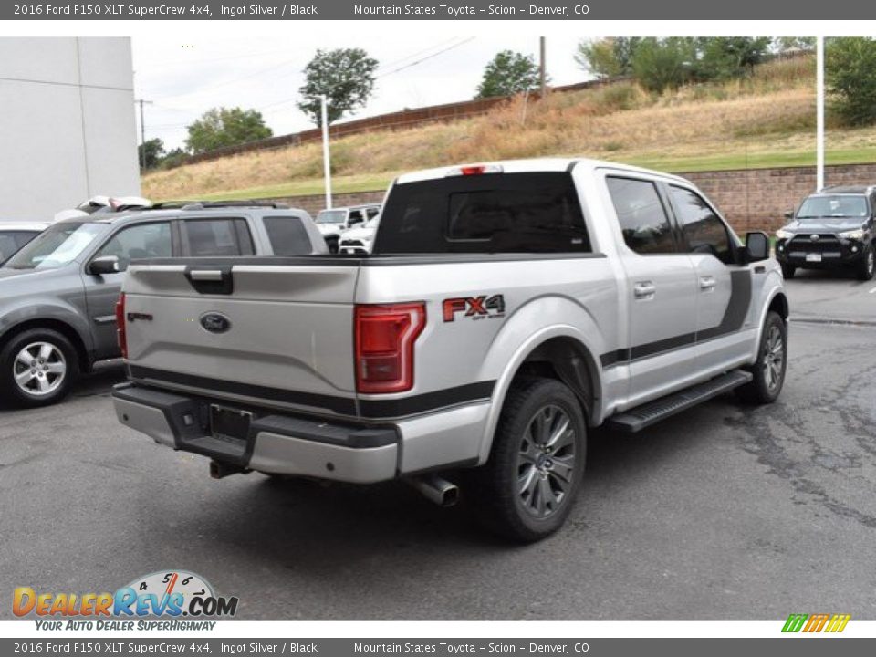 2016 Ford F150 XLT SuperCrew 4x4 Ingot Silver / Black Photo #6