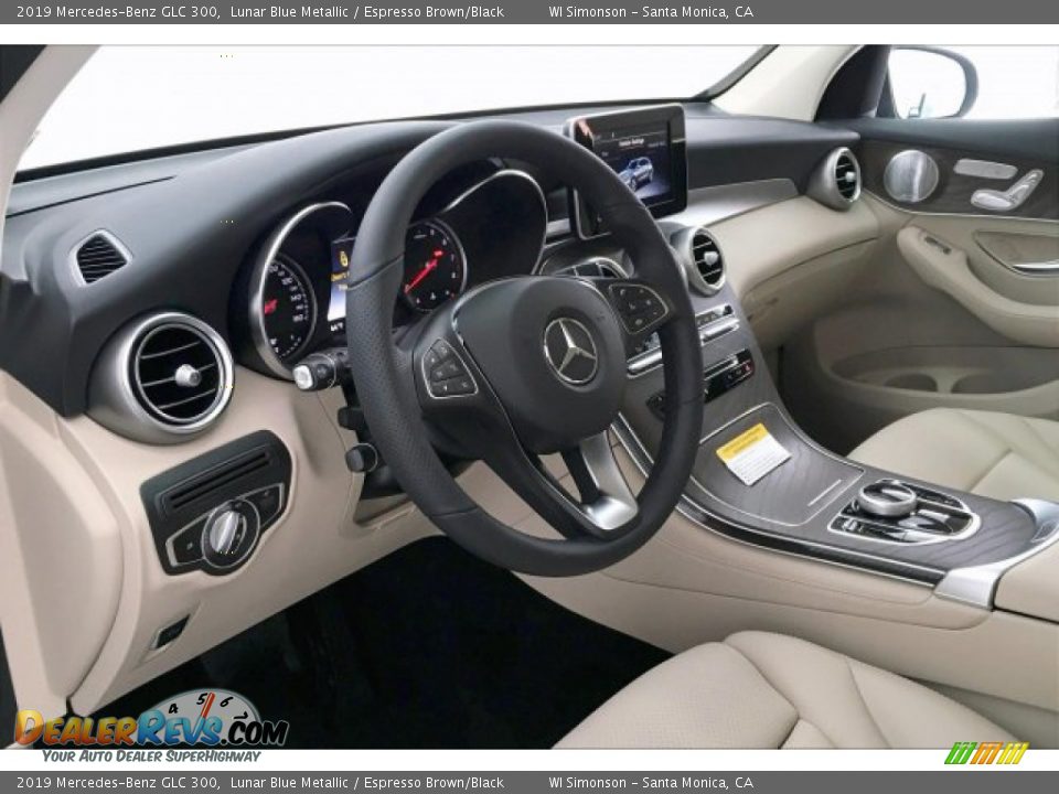 2019 Mercedes-Benz GLC 300 Lunar Blue Metallic / Espresso Brown/Black Photo #4