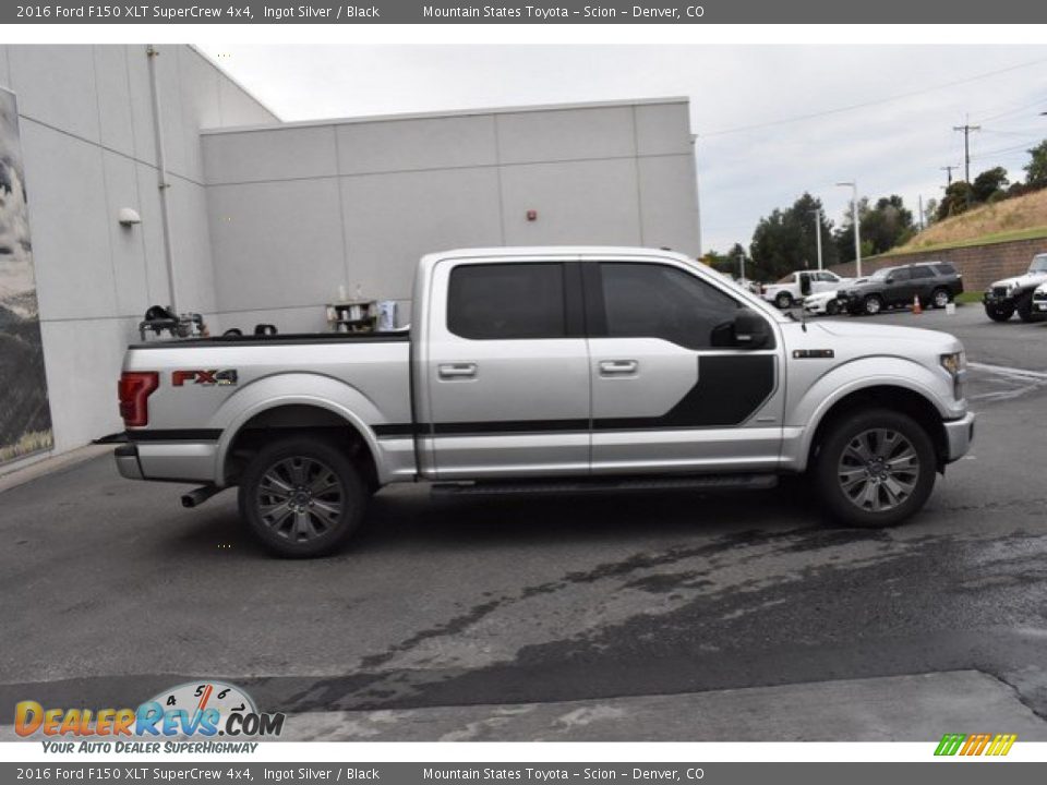 2016 Ford F150 XLT SuperCrew 4x4 Ingot Silver / Black Photo #7