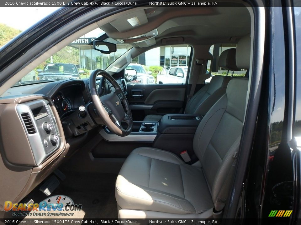 2016 Chevrolet Silverado 1500 LTZ Crew Cab 4x4 Black / Cocoa/Dune Photo #17