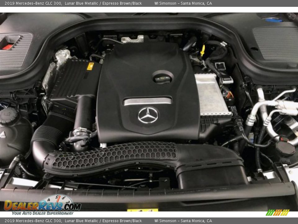 2019 Mercedes-Benz GLC 300 Lunar Blue Metallic / Espresso Brown/Black Photo #8